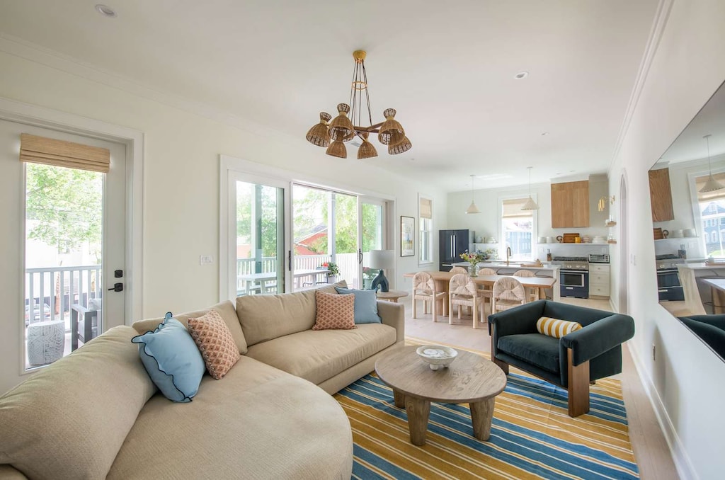 Spacious living room with seating for your entire group!