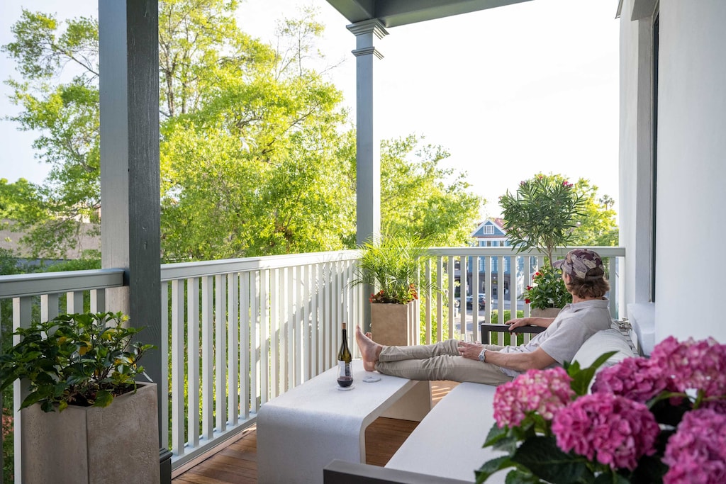 Kick back and relax on your private outdoor balcony.