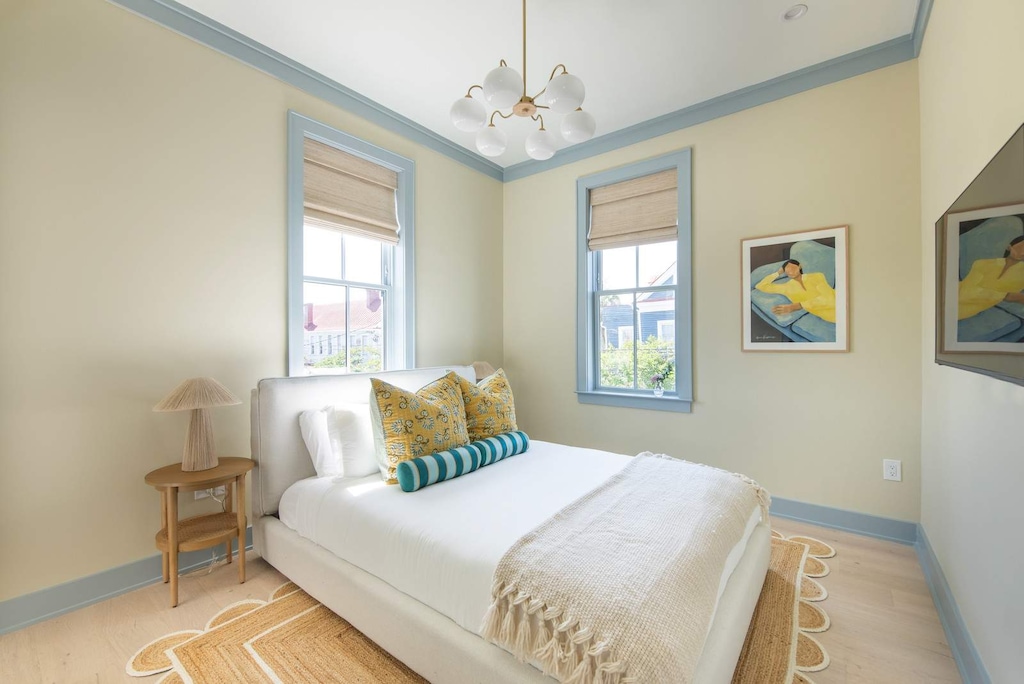 Luxury linens and spacious private rooms. 