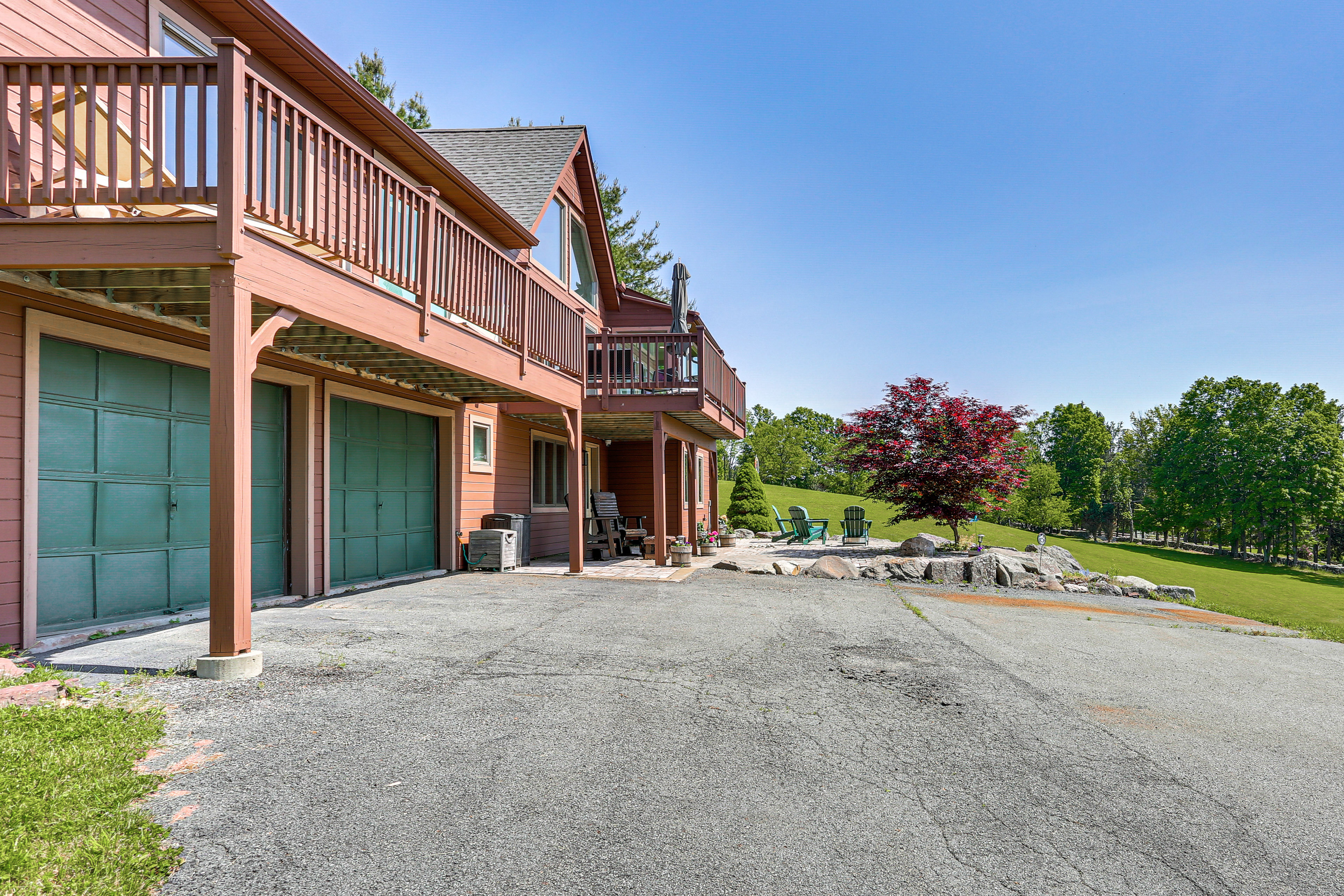 Walk to Bethel Woods: Family Home w/ Deck & Views!