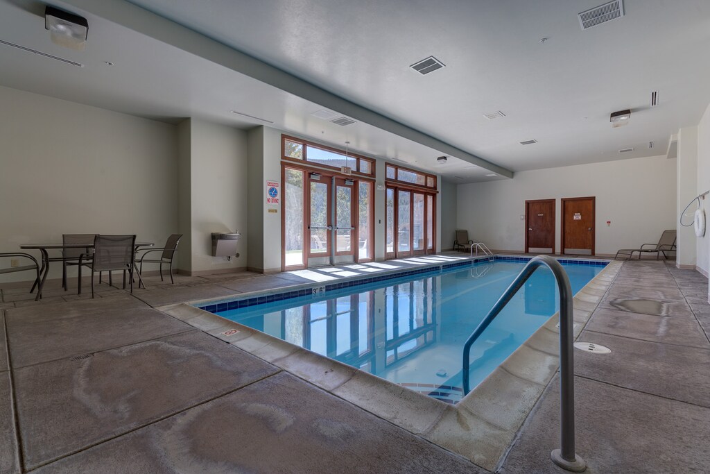 Indoor communal pool.