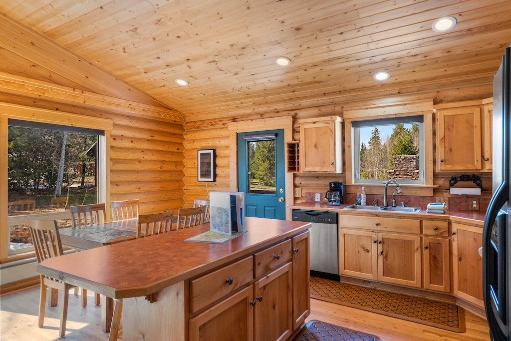 Kitchen and dining area