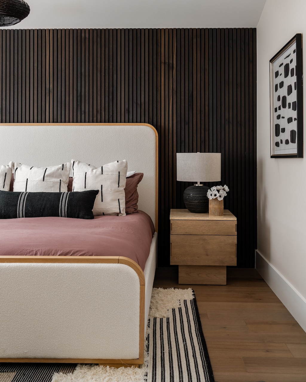 Upper level custom king bed guest ensuite