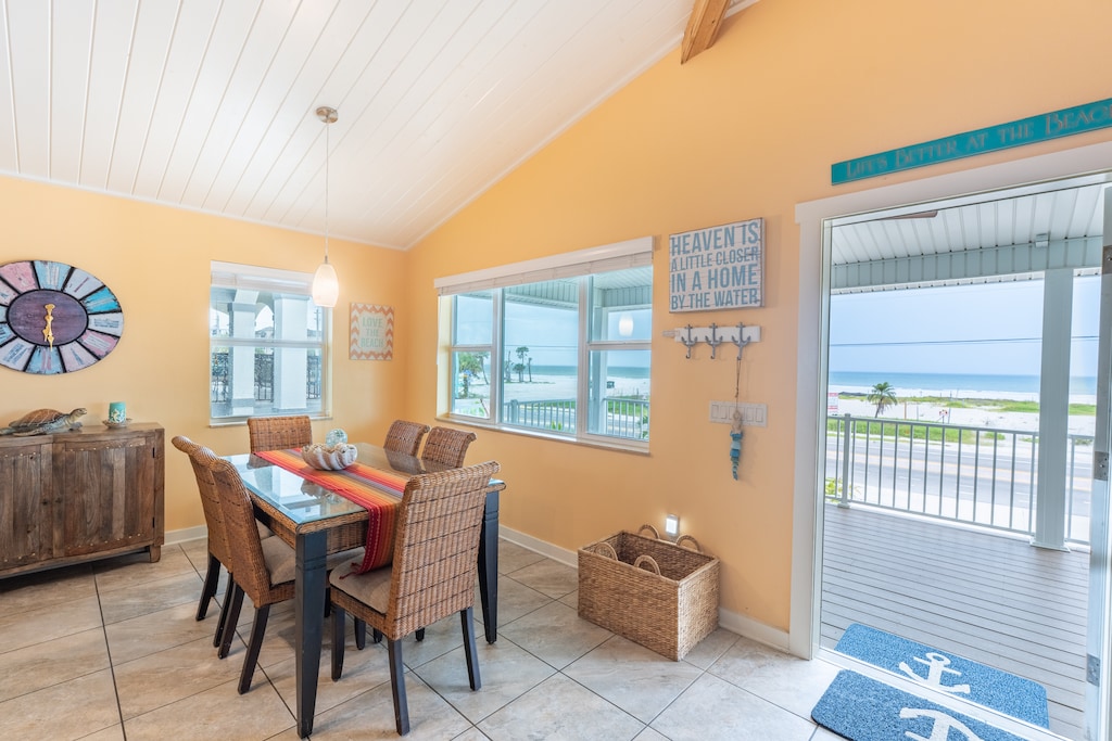 Enter into the dining area.