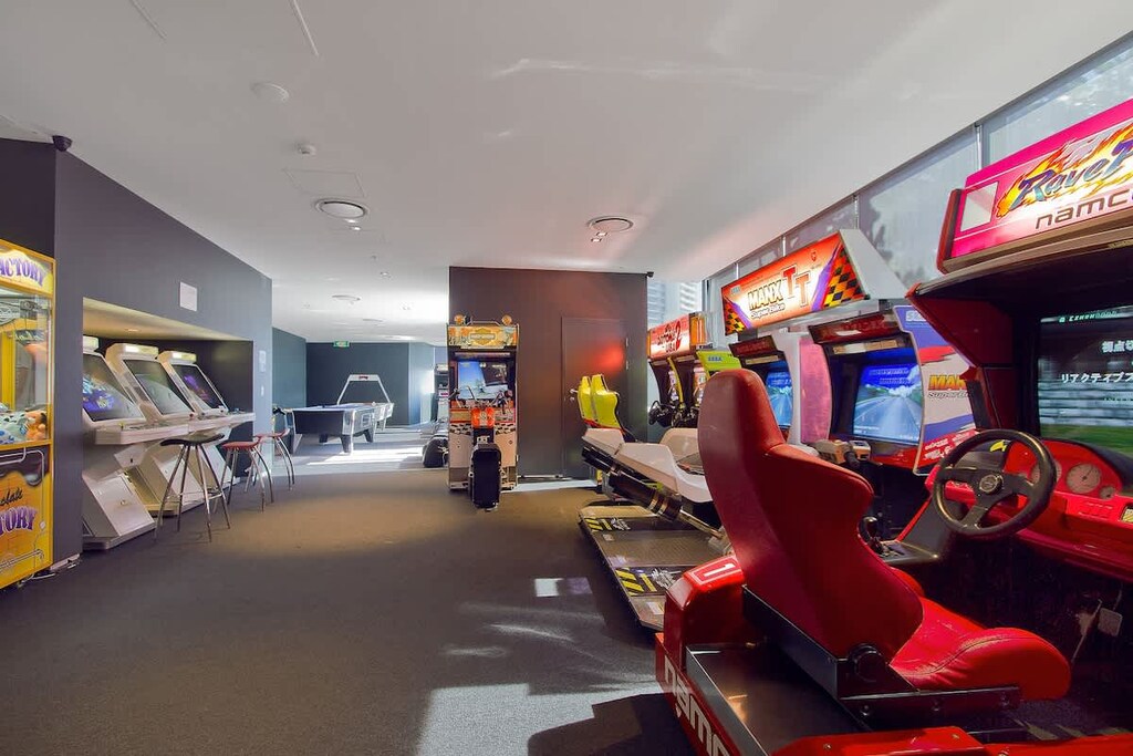 Communal games room on level 3 of the North Tower. Extra charges apply. 