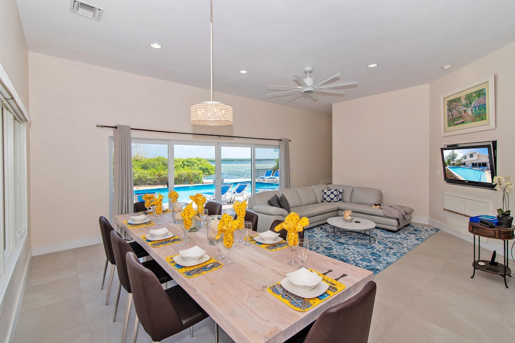 Spacious interiors with modern furniture and decor.