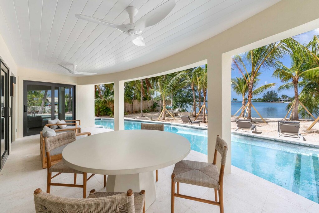 The villa has been upgraded with a new pool and veranda lounge overlooking the island's Bioluminescent Bay.