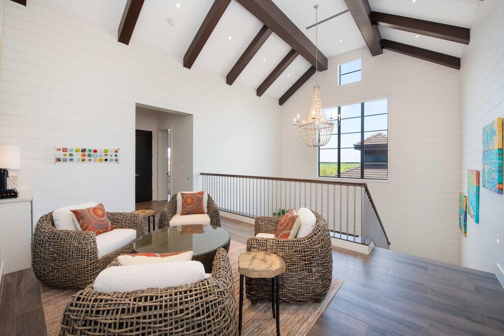 Upper Level Landing with seating.