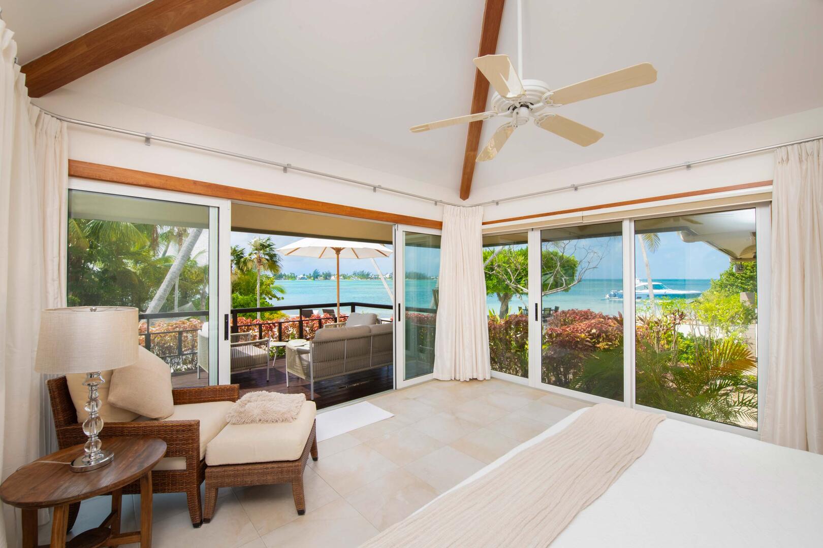 Primary suite with private balcony.