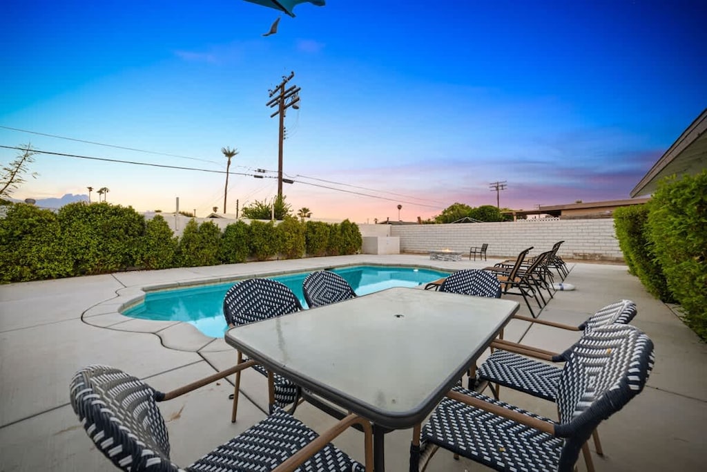 Take a dip and let the worries float away in this stunning pool.