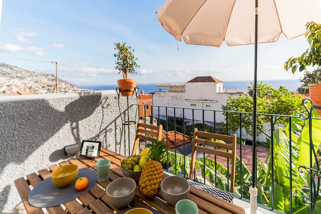 The flat has cozy terrace!