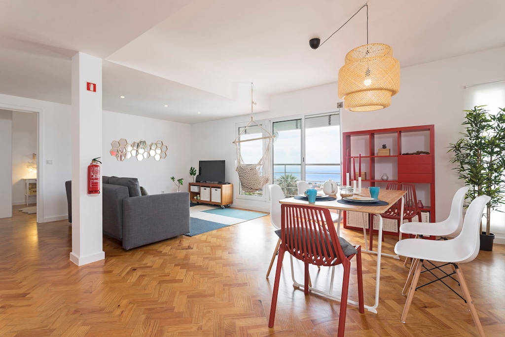 dining area and living room