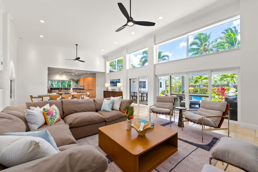 Bright and open living space with comfy seating and plenty of natural light.