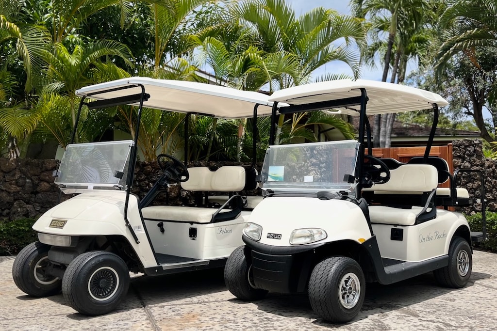 This property comes with complimentary use of TWO 4-seater golf carts—your stylish ride to resort beaches, dining, and golf.
