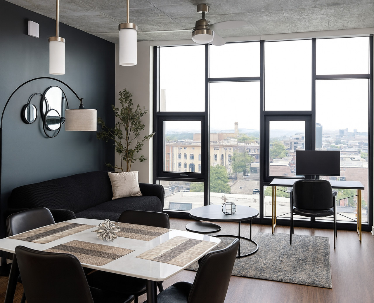 Modern 2BR Gem | Rooftop Pool + Workspaces