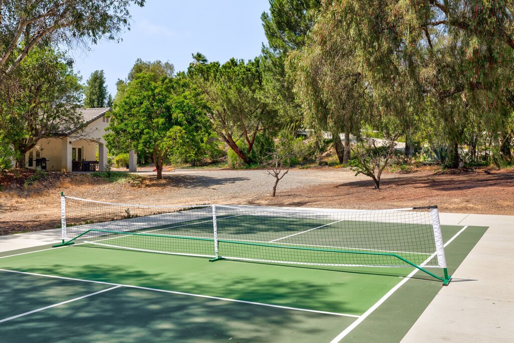 Pickleball court.