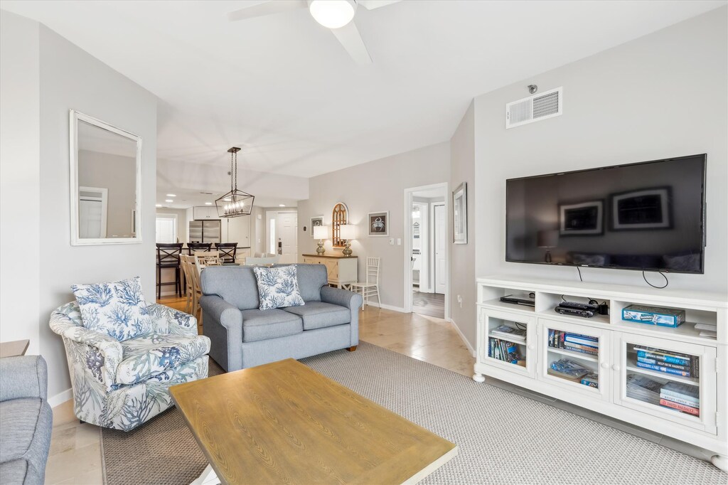 Living Room, Dining Area and Kitchen at 416 Barrington Court