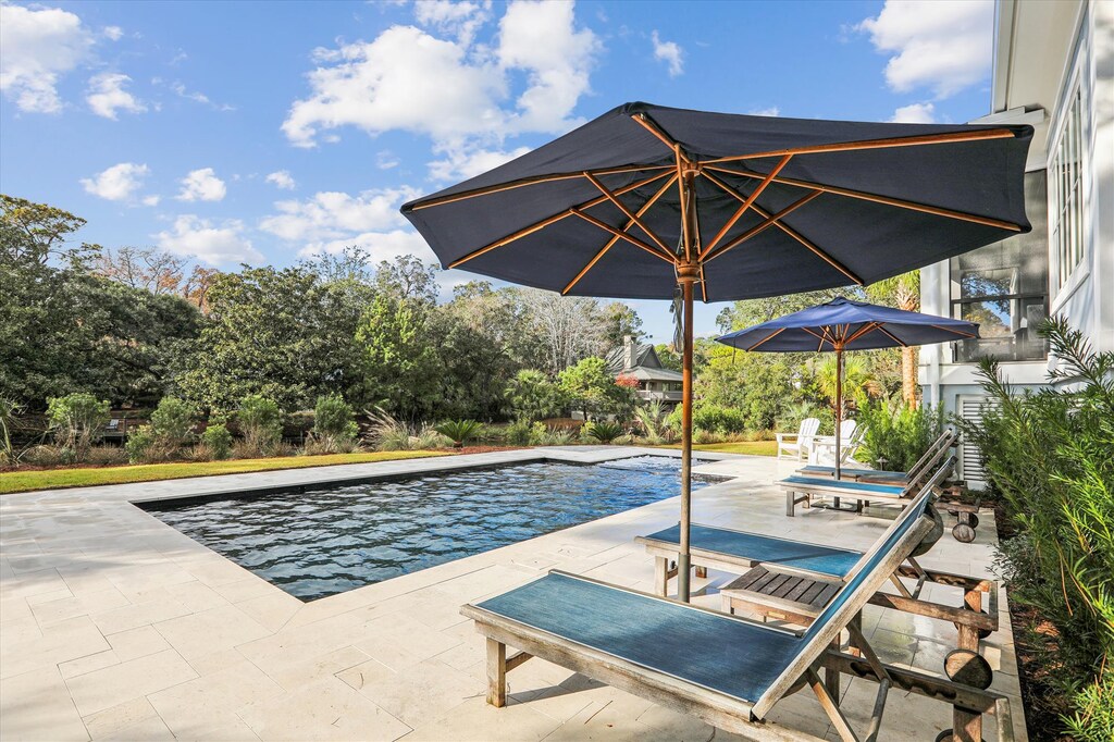 Sunny and Spacious Pool Deck at 4 Rum Row