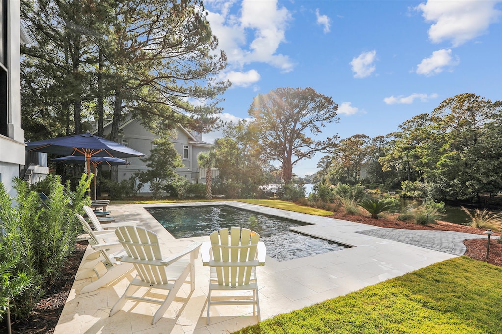 Pool with Lagoon Views at 4 Rum Row