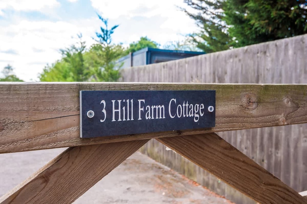 The front gate to 3 Hill Farm Cottage.