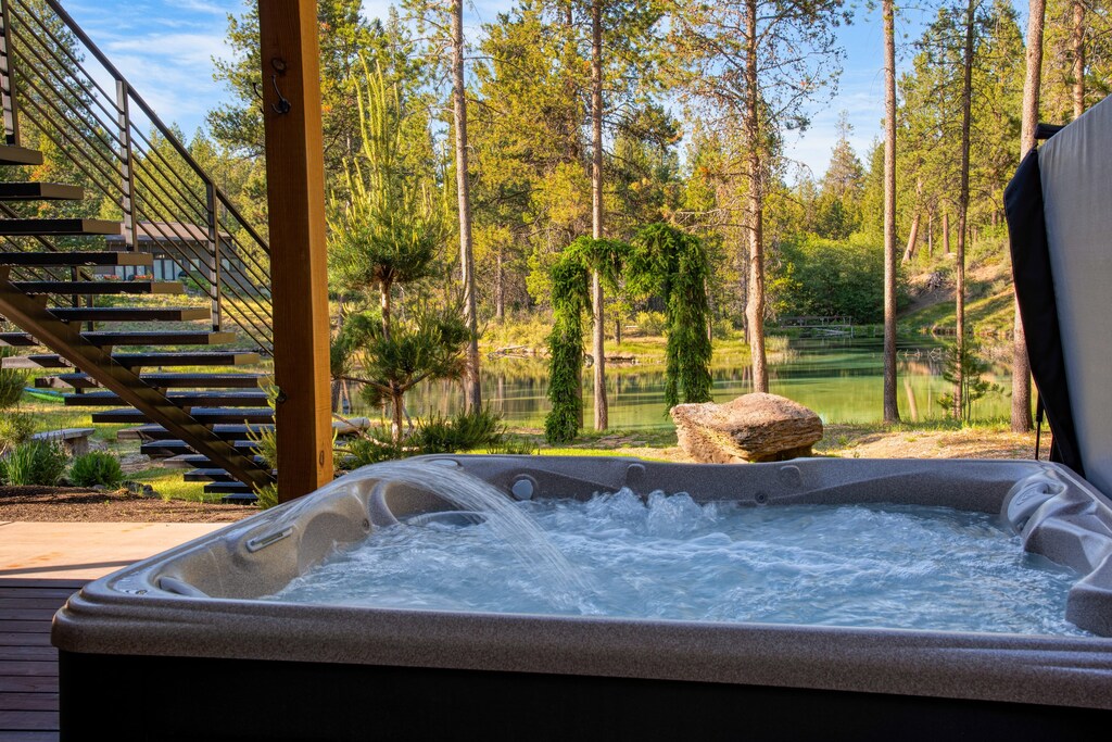 Inviting hot tub.