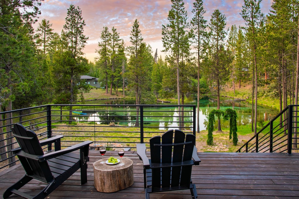 Relax on the deck while soaking in beautiful lake views.