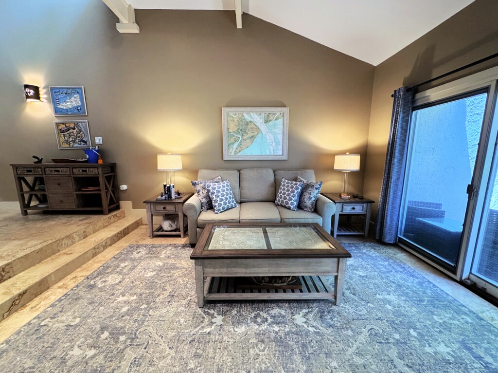 Living room with a sleeper sofa