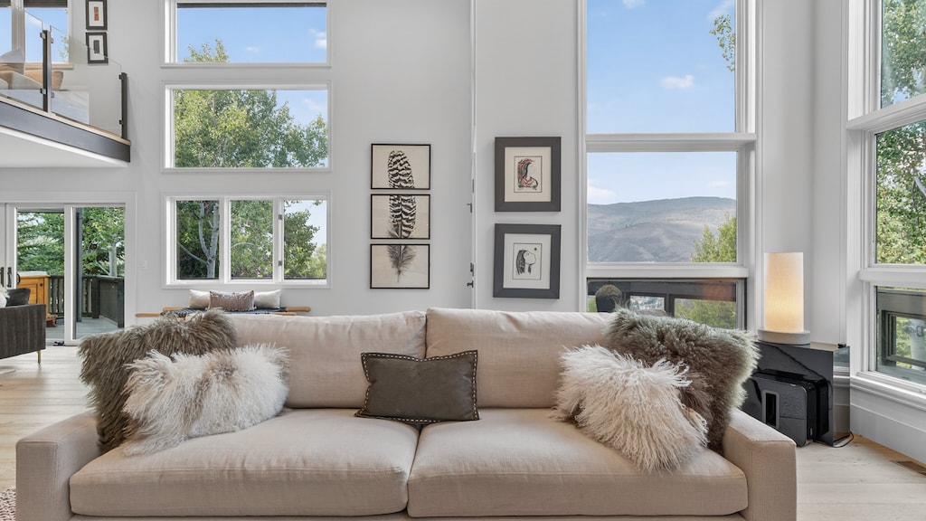 Living Area, Main Level - Mountain valley views