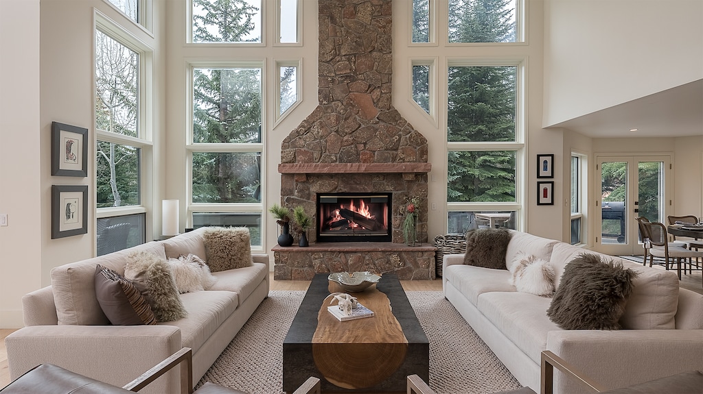 Cozy Wood Burning Fireplace, Main Level