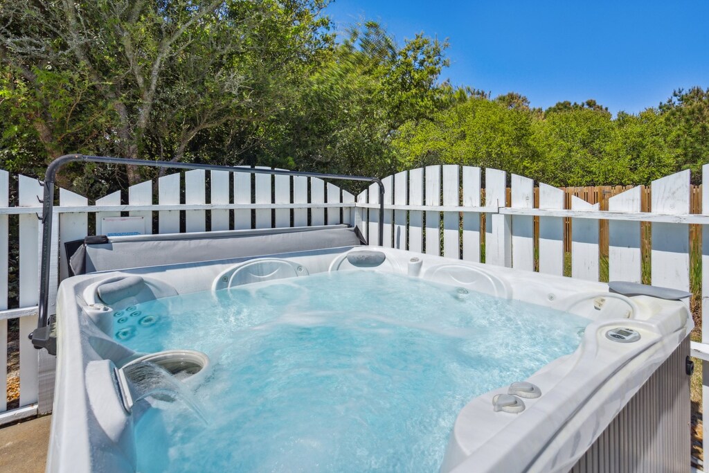 Relax in the bubbly Hot Tub!