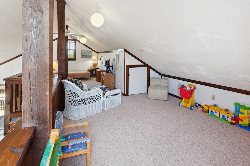 The Top-Level Loft is a wonderful recreation space with toys, a Flat Screen TV, and a library of games, movies, and books to enjoy!