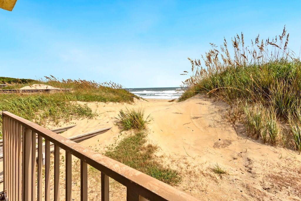 Enjoy gorgeous views of the beach!