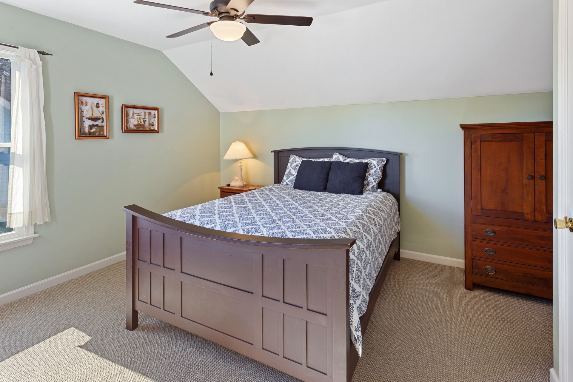 Retreat to the Queen Bedroom in the Top-Level Loft for plenty of rest - and access to a private deck! Retreat to the Queen Bedroom in the Top-Level Loft for plenty of rest - and access to a private deck!