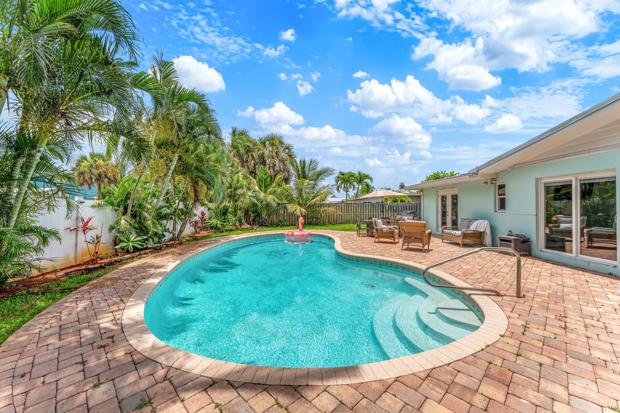 Splash in the sparkling pool on a hot sunny day!