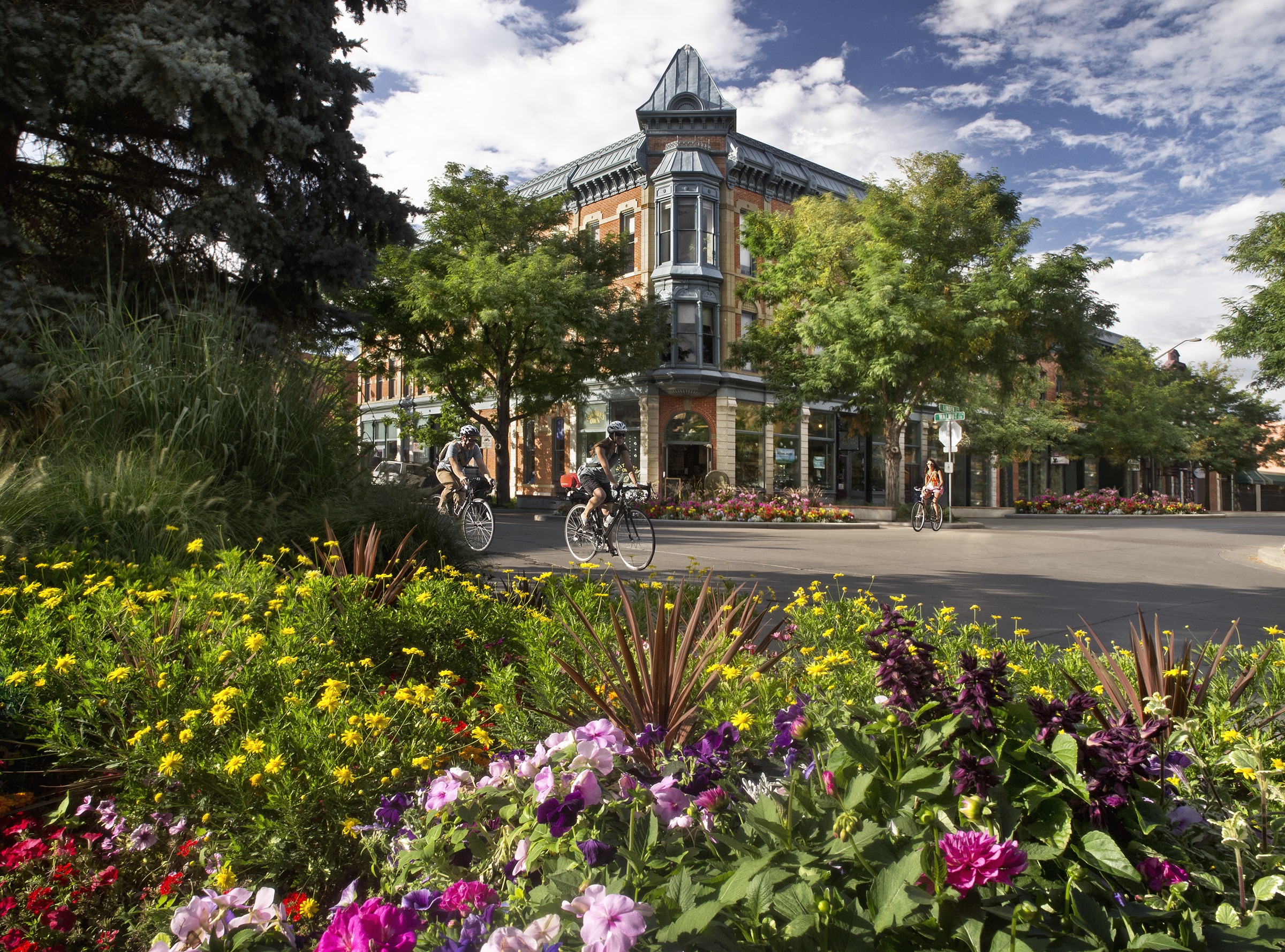 Restaurants, shops, and entertainment await in Old Town Fort Collins.