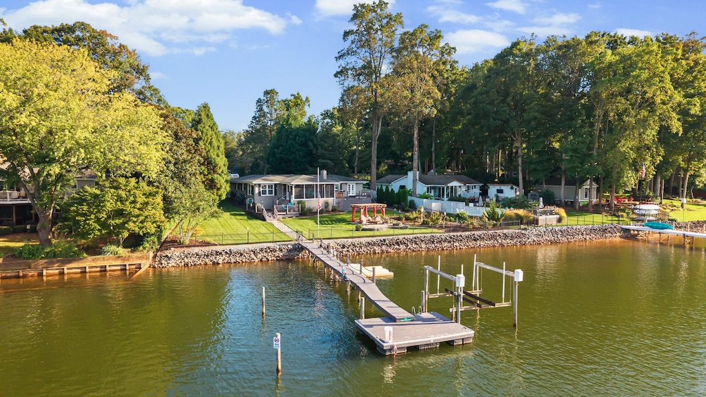 Enjoy a deep-water pier and a picturesque shoreline.