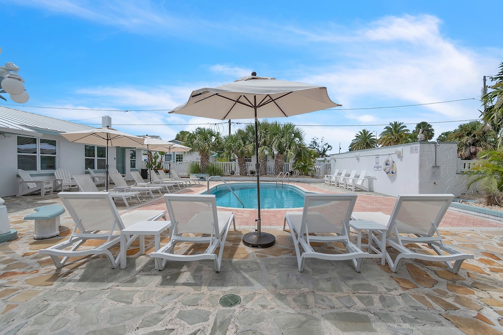 Pool Deck with Lots of Seating