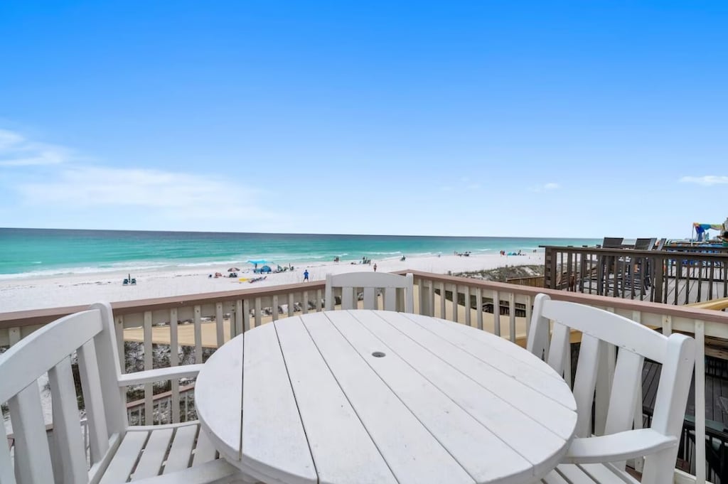 Main-level deck with views