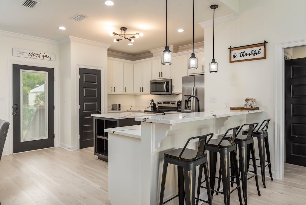 Sea of Love Kitchen with Dining Space for Four