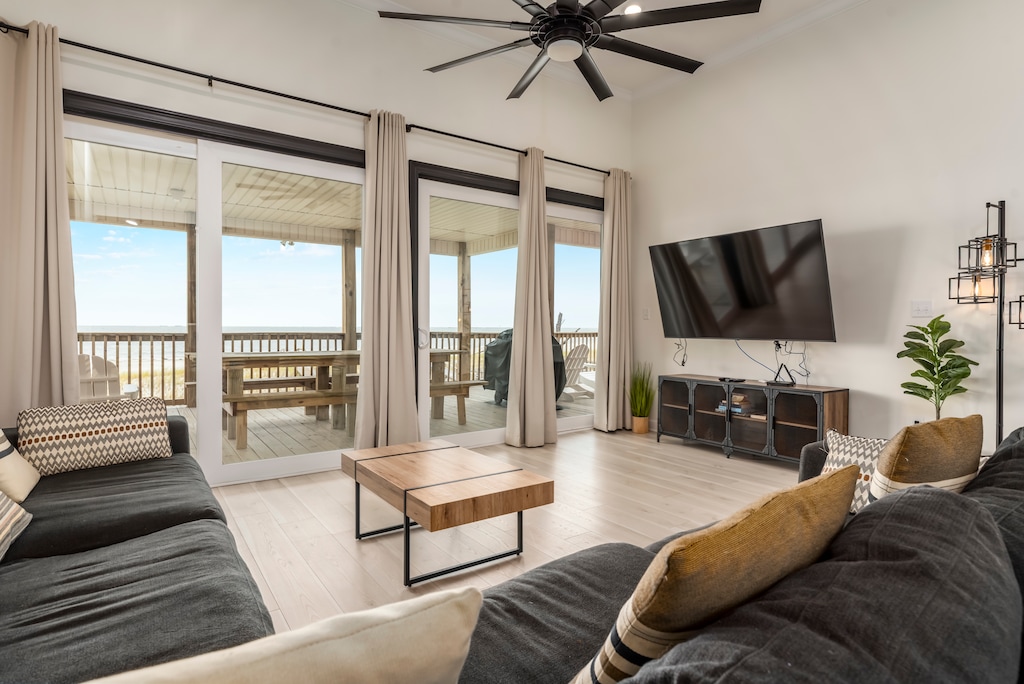 Sea of Love Living Room with Ocean View