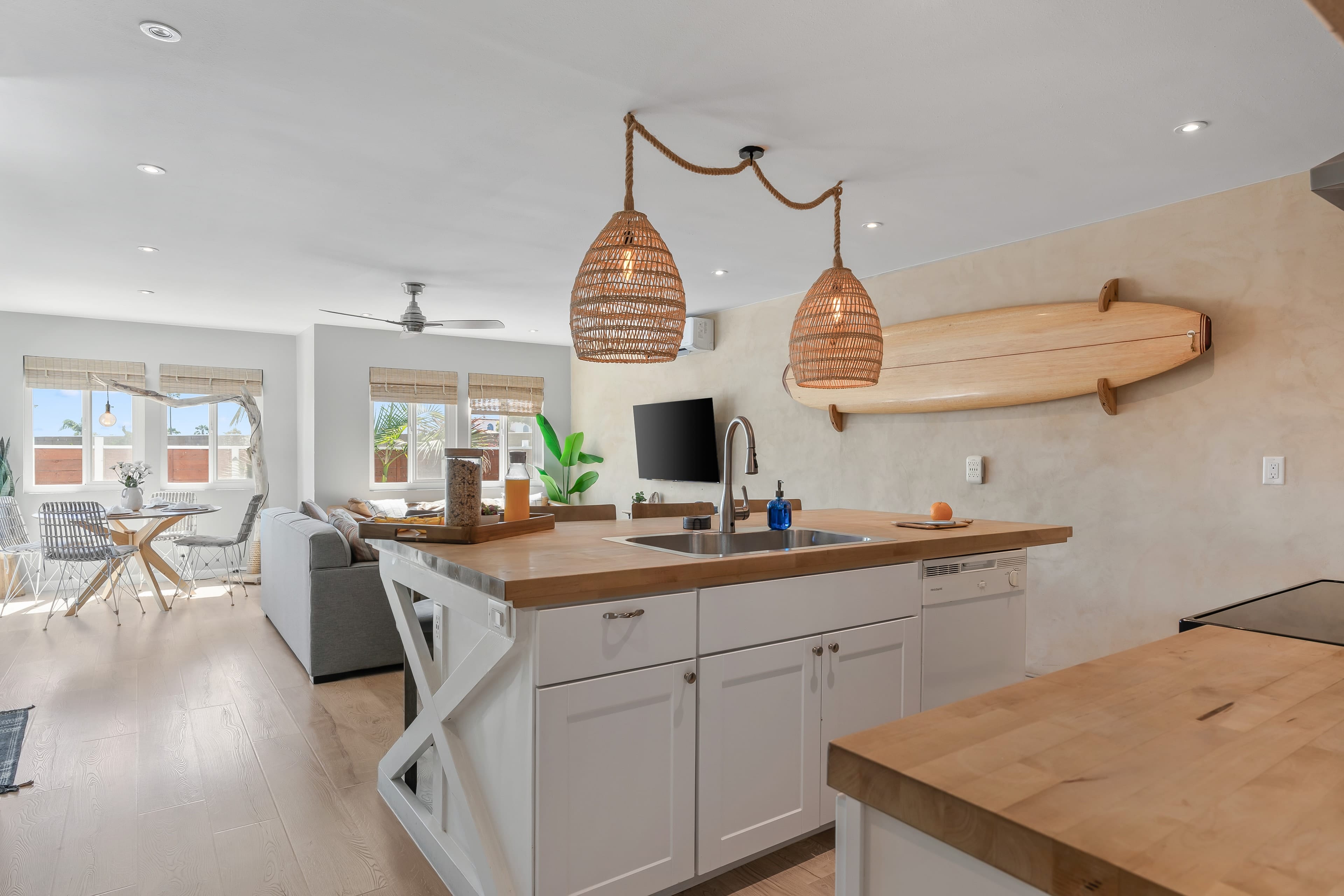 Easy entertaining with flowing kitchen and dining spaces.