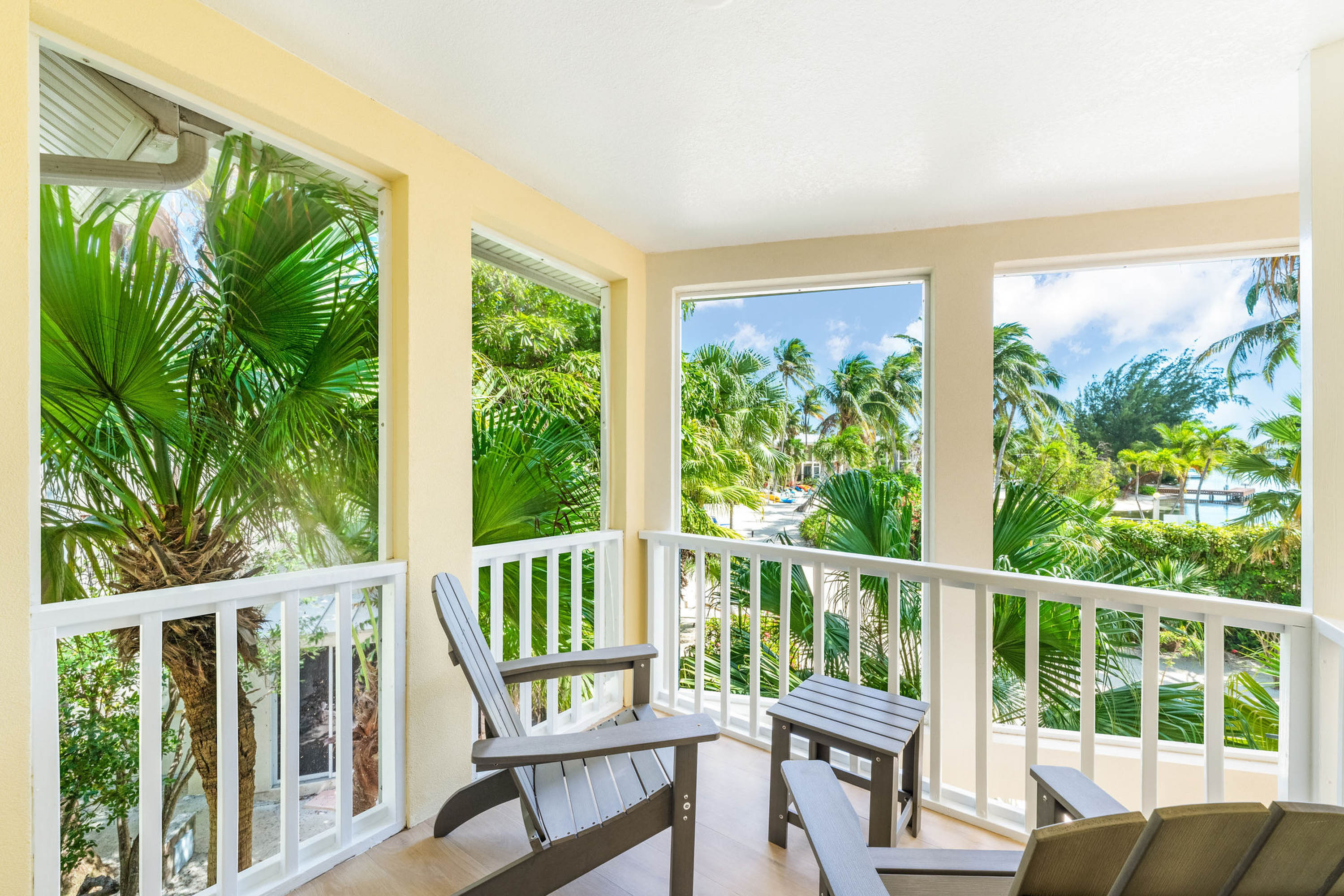 Private balcony off of Bedroom 2.