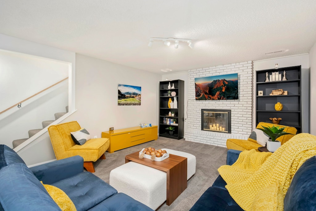 Media Room with Smart TV and Sleeper Sofa (lower level)