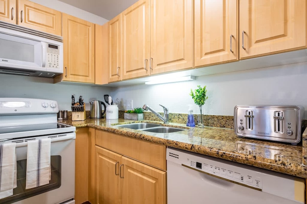 Cook up a feast in our fully equipped kitchen with modern appliances and ample counter space