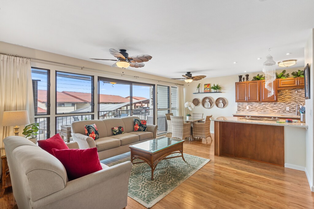 Living Room / Dining & Bar Area