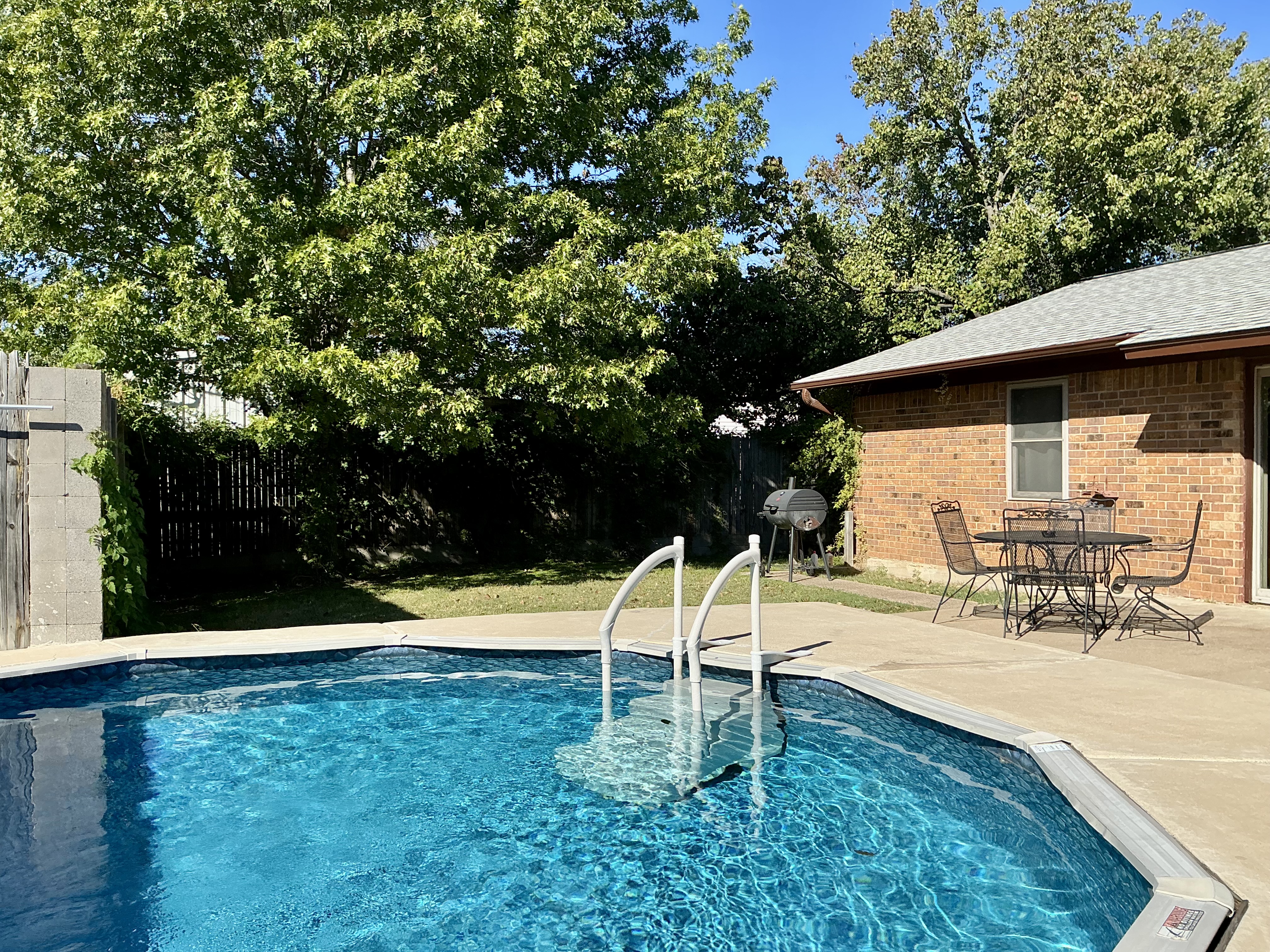 cowbpy dipping pool backyard