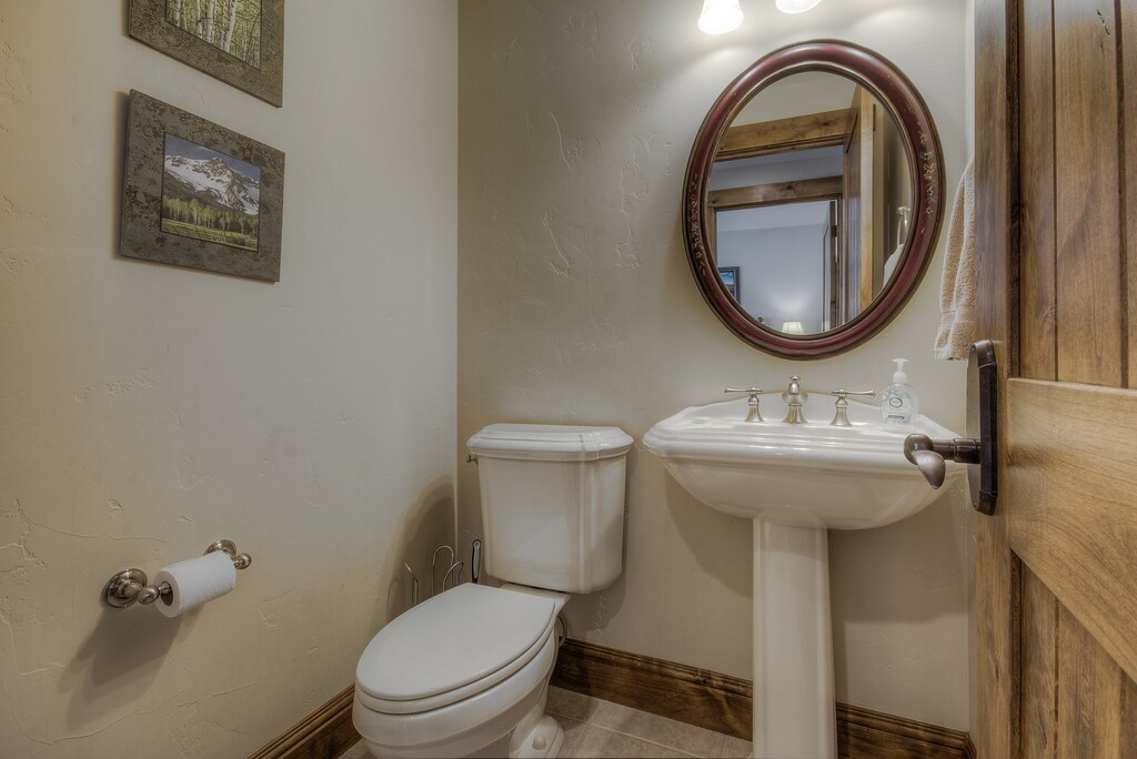 Powder Room off the Dining Area