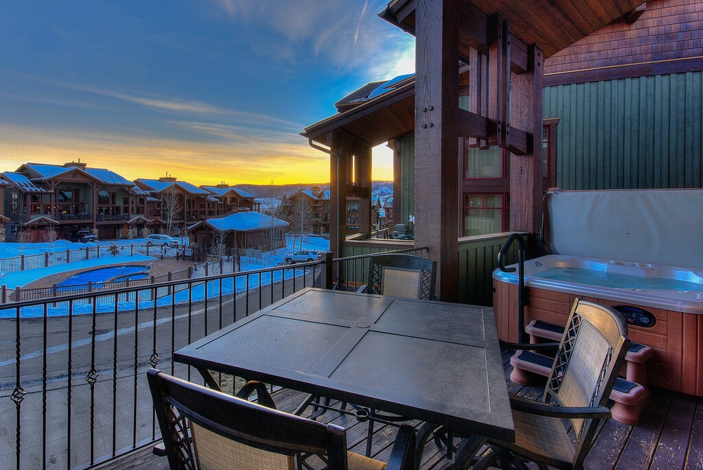 Deck with Private Hot Tub