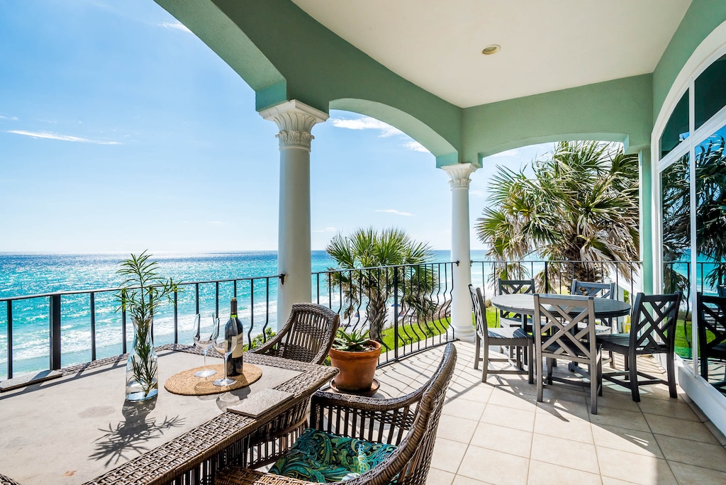 Second Floor: Porch with Gulf Views