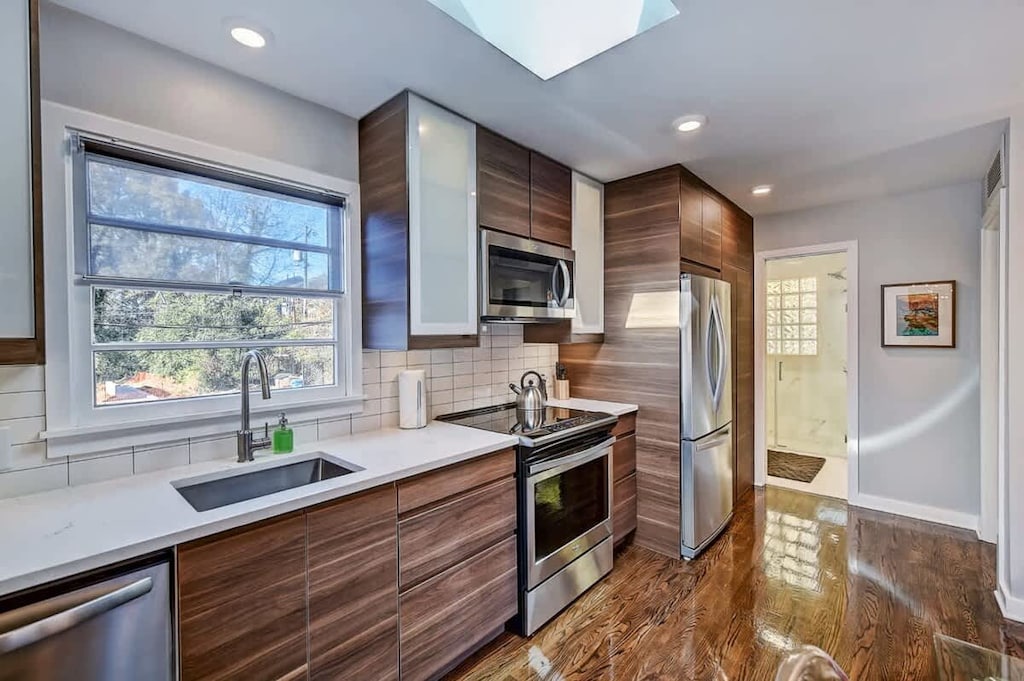 Elegant kitchen with updated appliances